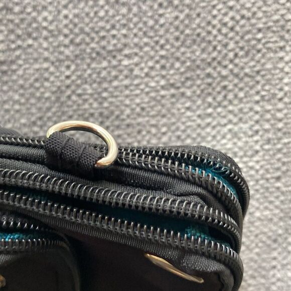 Crossbody Cell Phone Bag Black Nylon - Picture 7 of 7